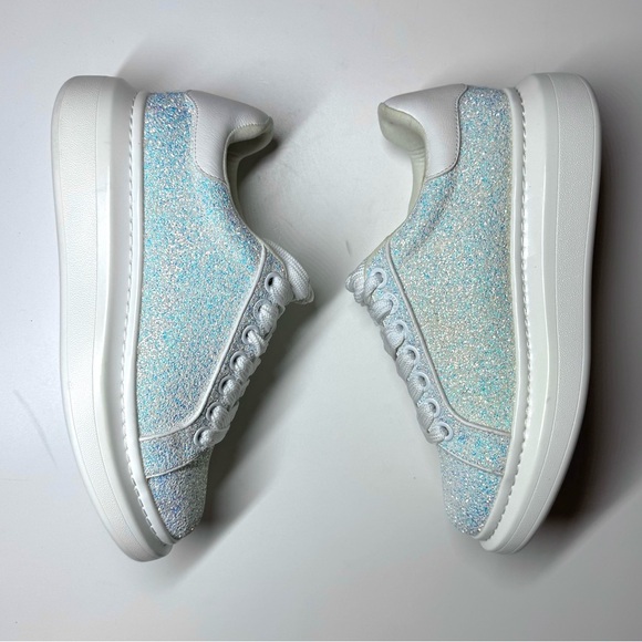 Aldo Women’s Sparkling White Glitter Sneakers Size- 7 ( New ) - Picture 9 of 10